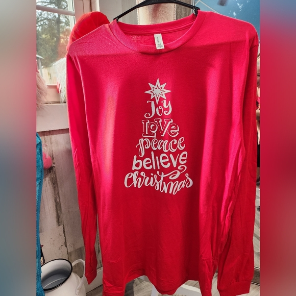 Joy Peace Love Christmas Soft Long Sleeve - Picture 2 of 2